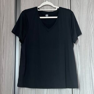 Athletic Works Classic Black Short Sleeve Top